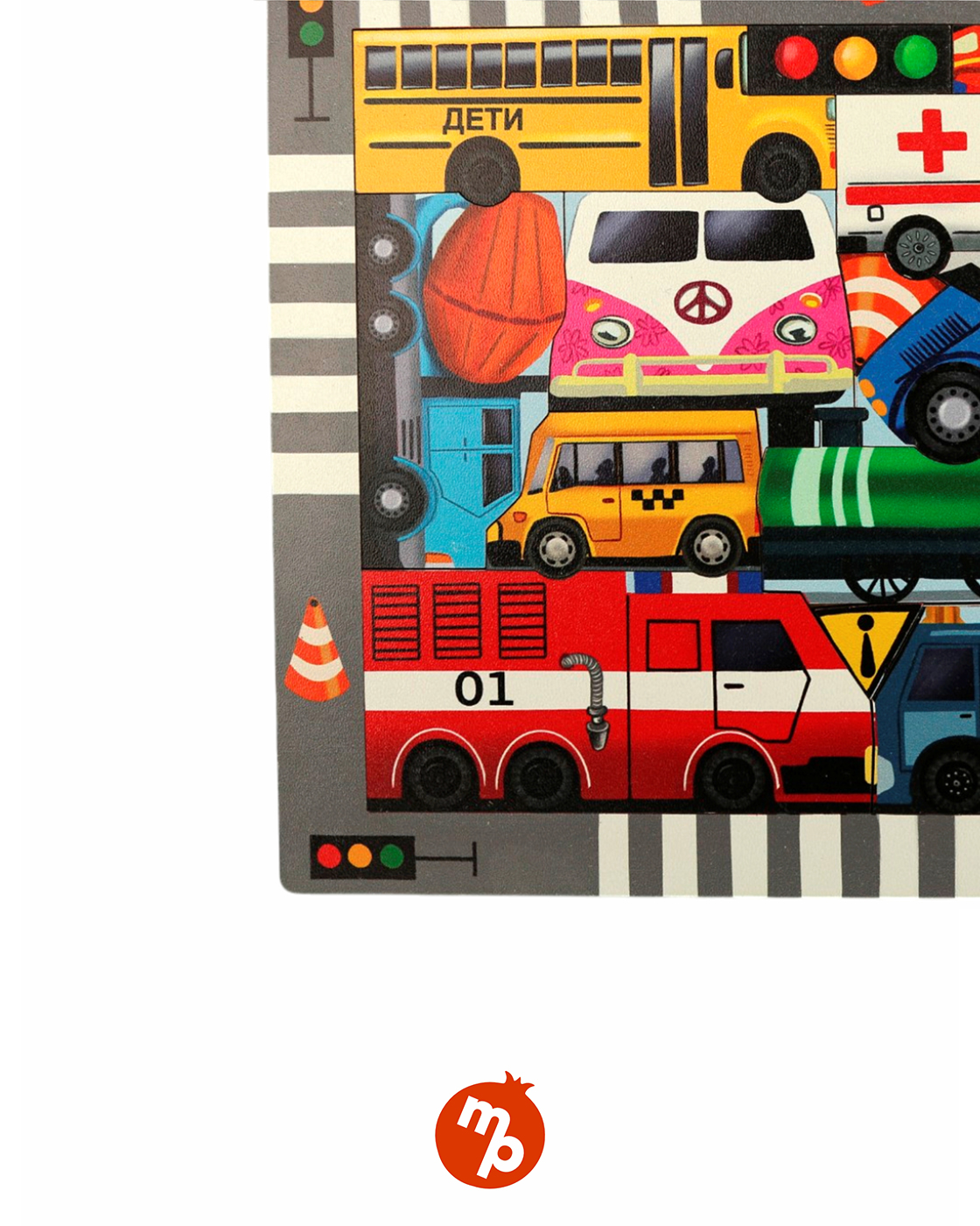 Пазл 1TOY Город машин деревянный - фото 4