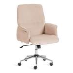 Компьютерное кресло TETCHAIR Йорк флок бежевый