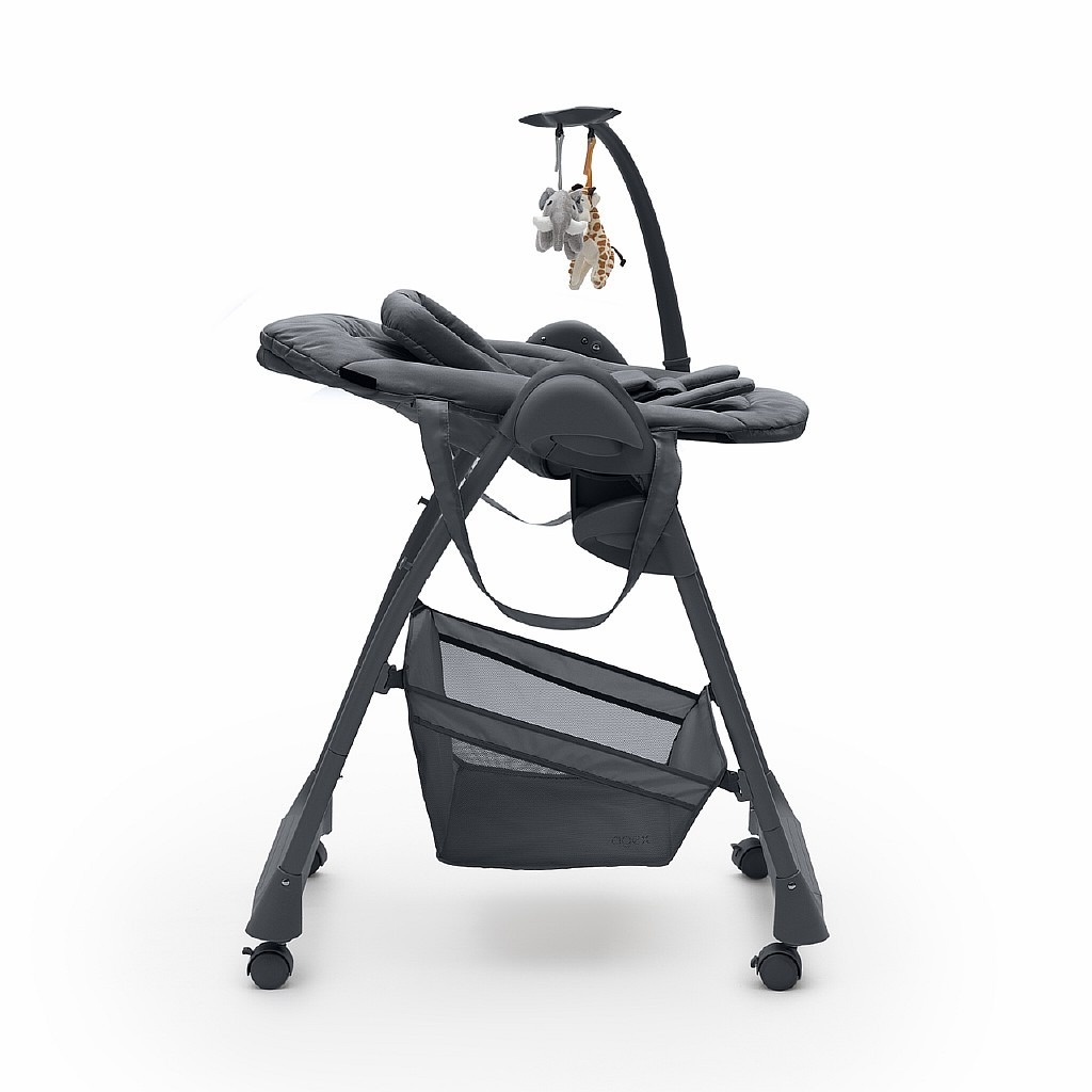 Стульчик для кормления agex Seat n Sleep серый - фото 4