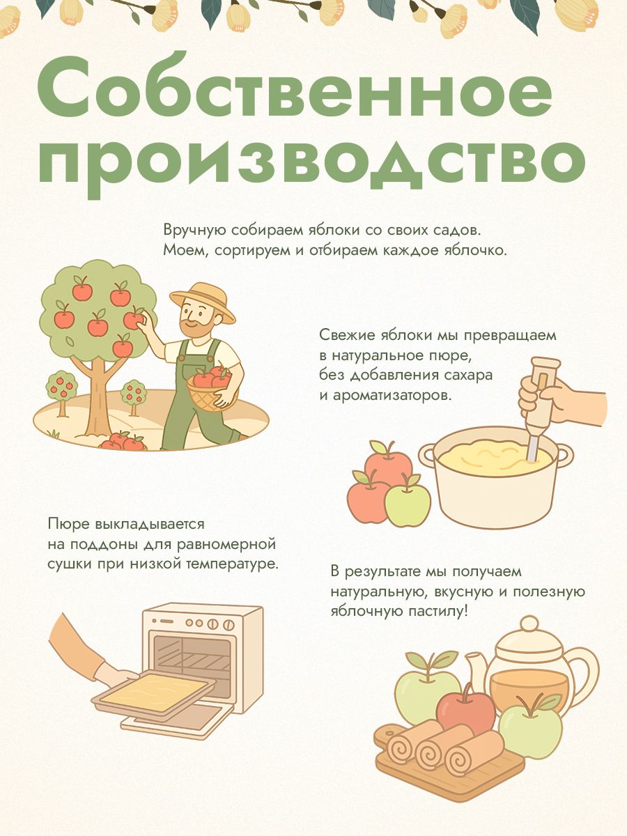 Пастила яблочная без сахара MixFruit Яблоко - фото 3