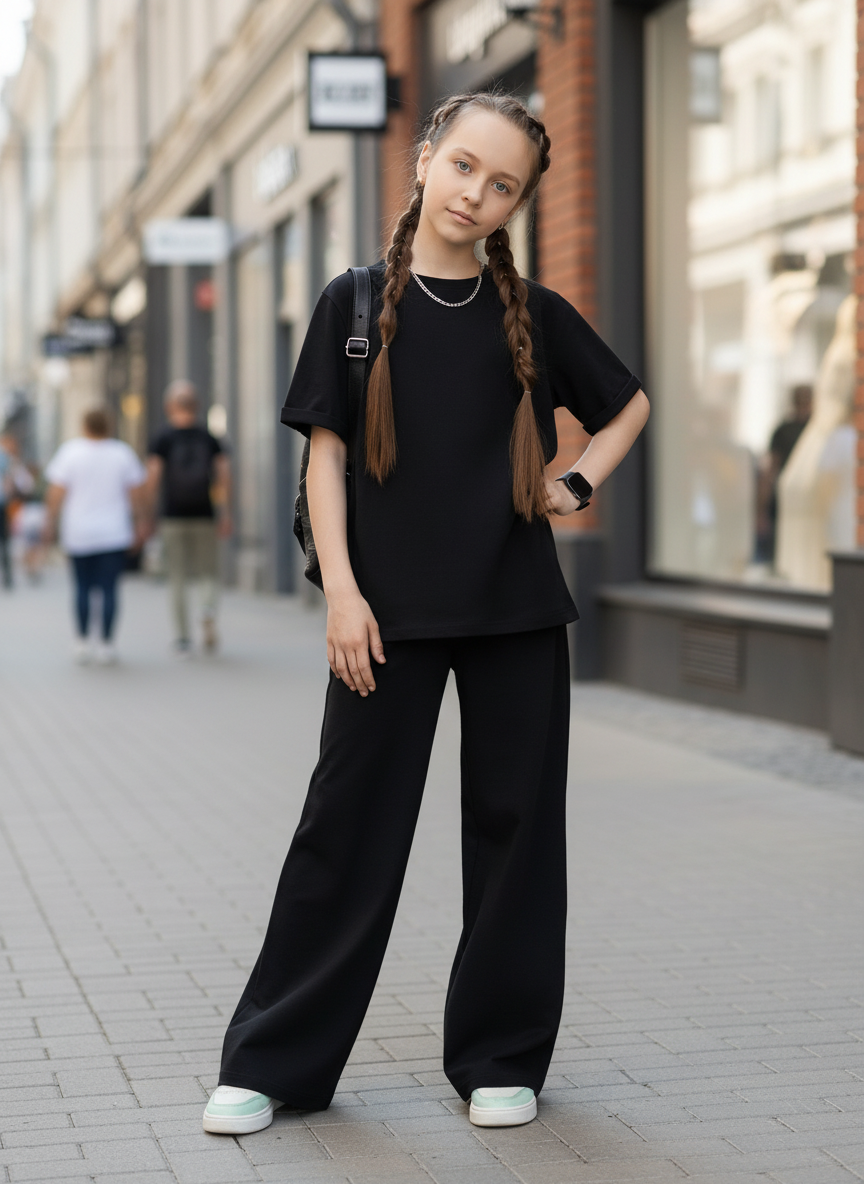 Футболка и брюки ULTRA 7060-Ул черный - фото 3