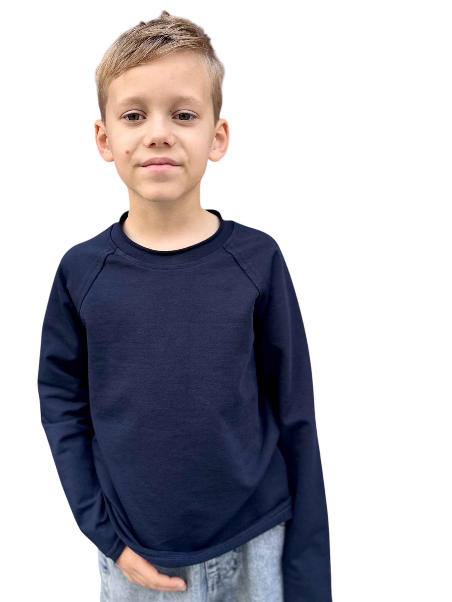 Лонгслив МОЛОДОСТЬ ГОВОРИТ синийлонгслив - фото 1