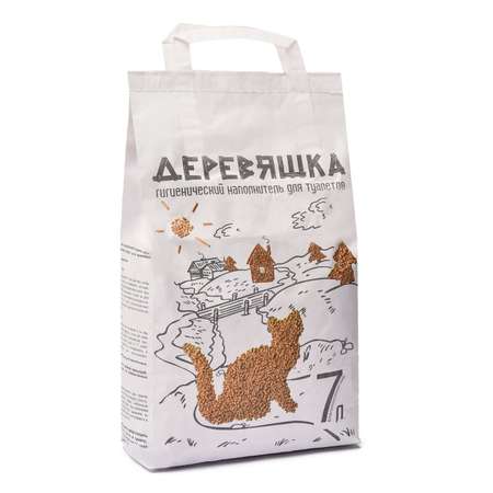 Наполнитель для кошек Зверье мое деревяшка 2.5кг