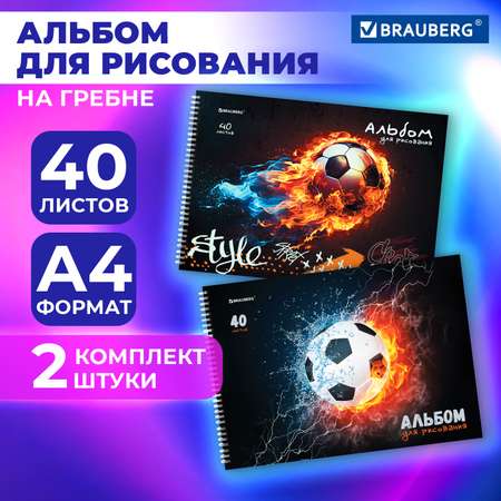Альбом Brauberg А4 40 лист. 2 шт.