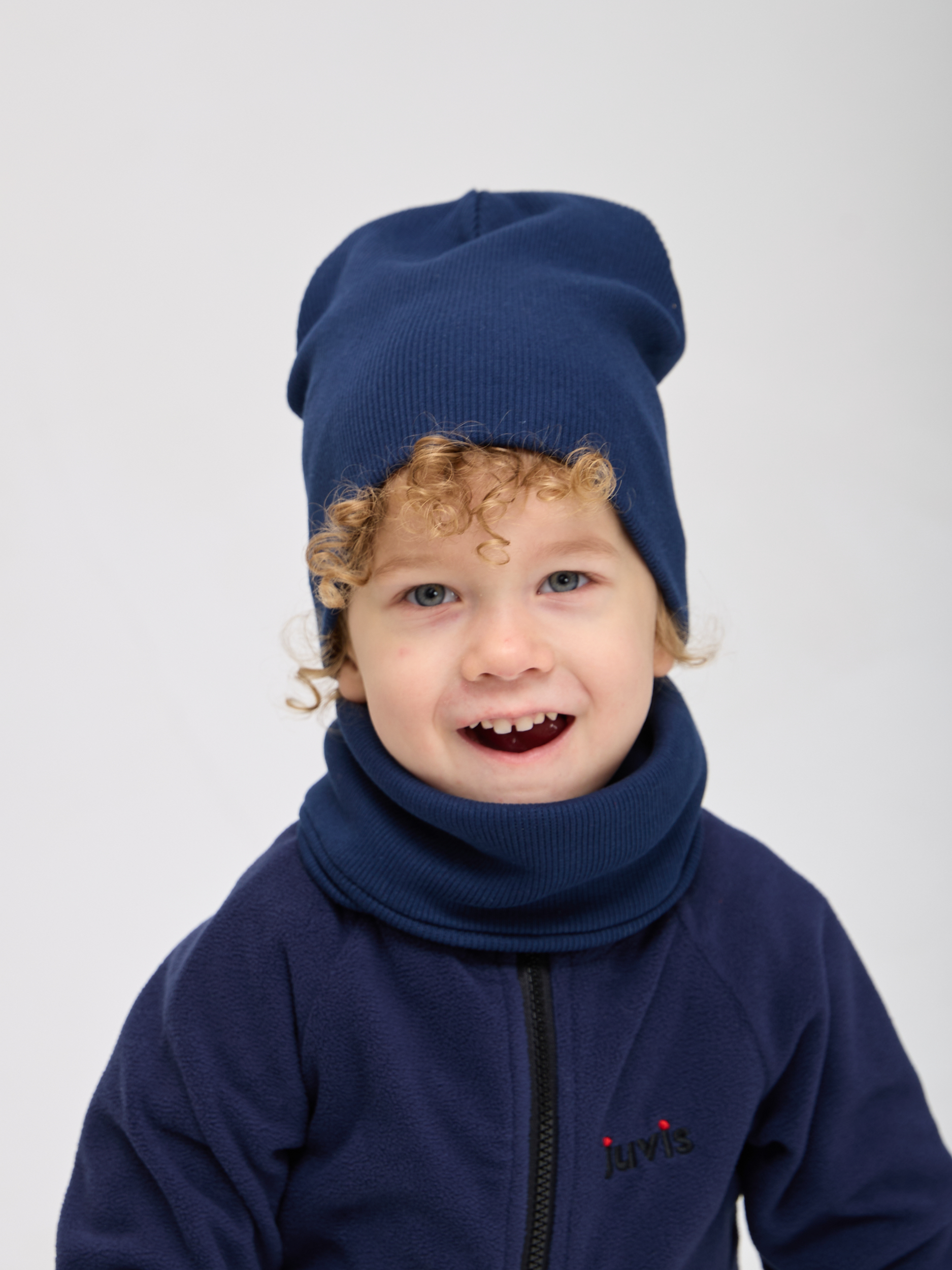 Шапка и снуд Лапушка 0258 тёмно-синий - фото 18