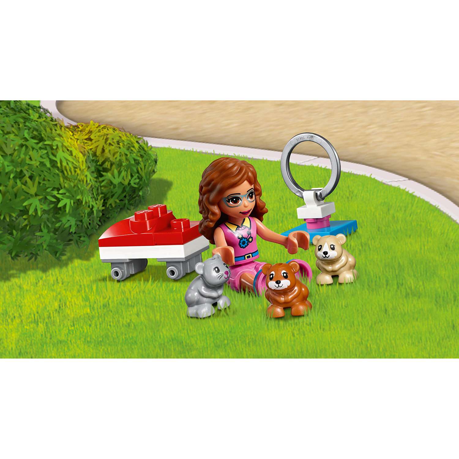 Конструктор LEGO Friends Игровая площадка хомяка Оливии блочный - фото 6