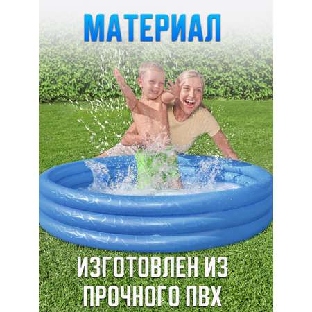Бассейн надувной Bestway 51024 102х25см синий