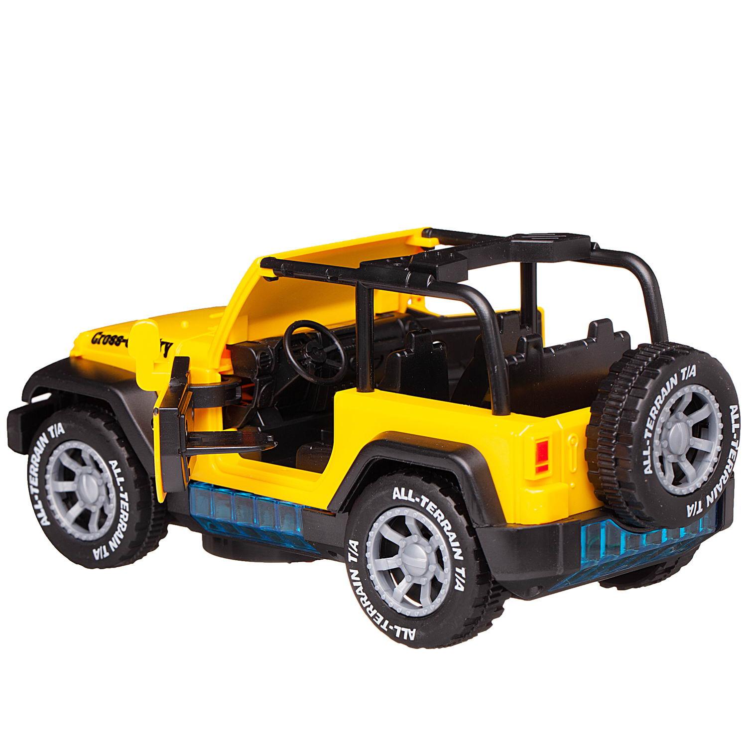 Внедорожник Junfa Jeep WB-02450/желтый - фото 4