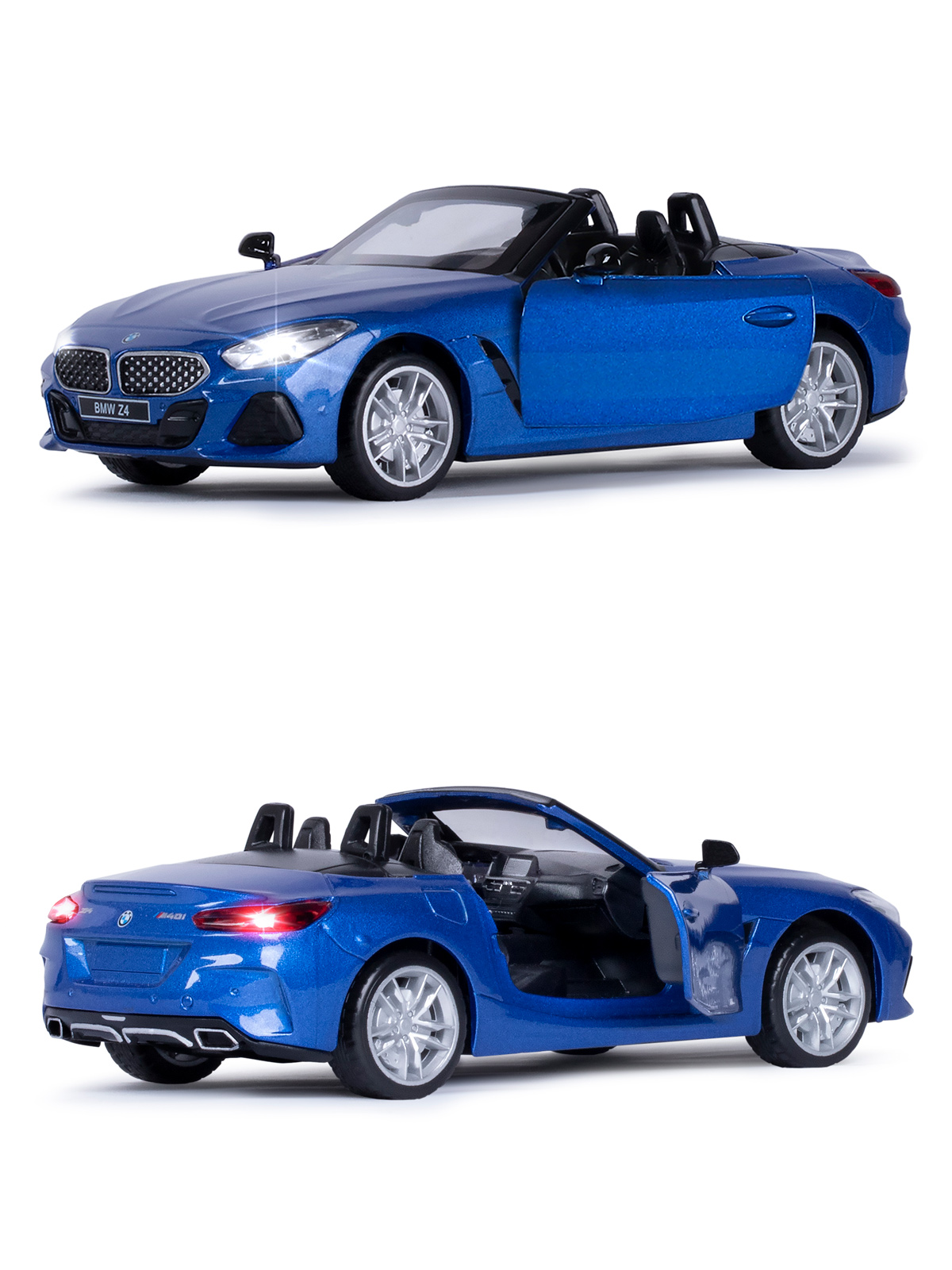 Автомобиль АВТОпанорама BMW Z4 M40i 1:30 JB1251542 - фото 12