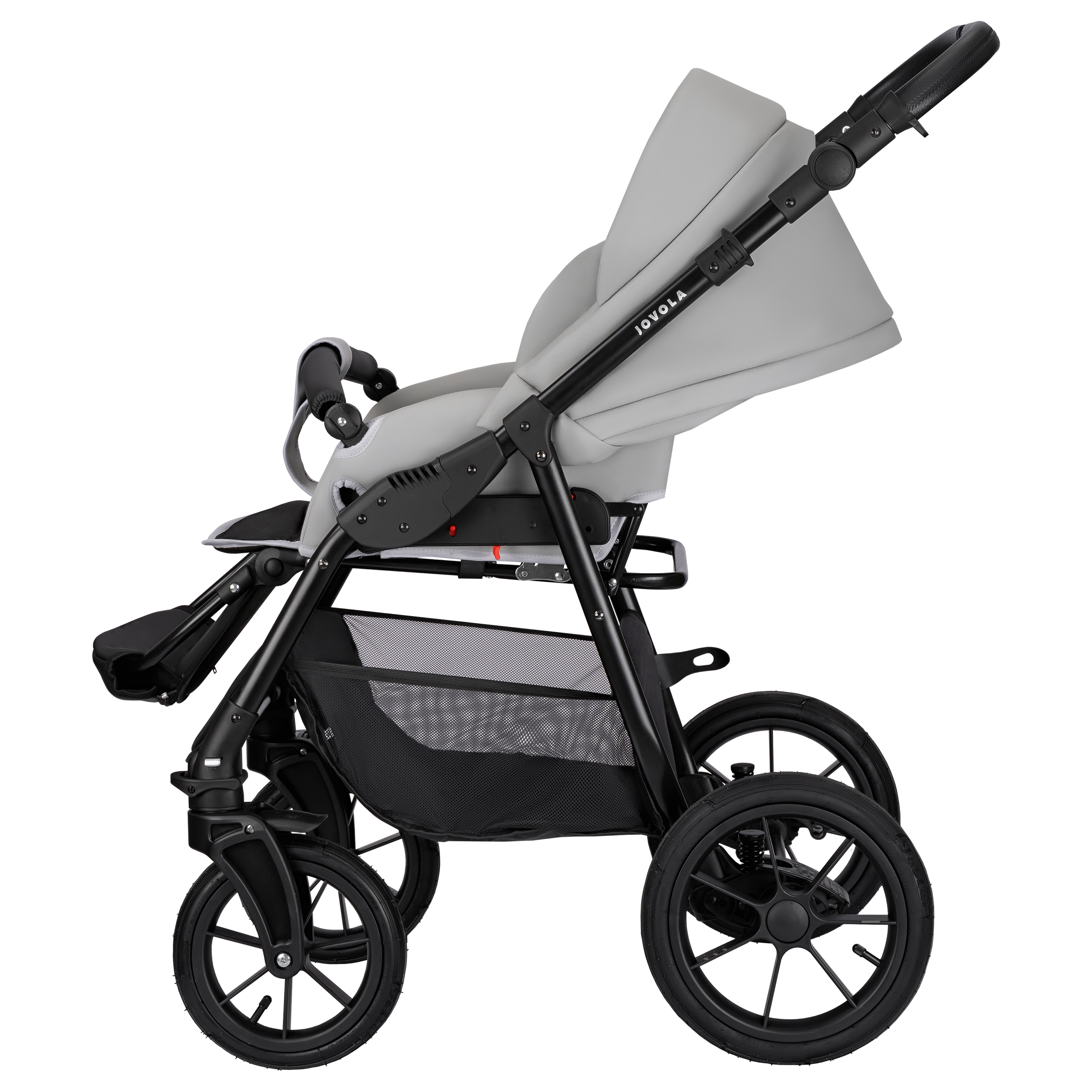 Коляска 2в1 JOVOLA Tessa Eco серый - фото 20