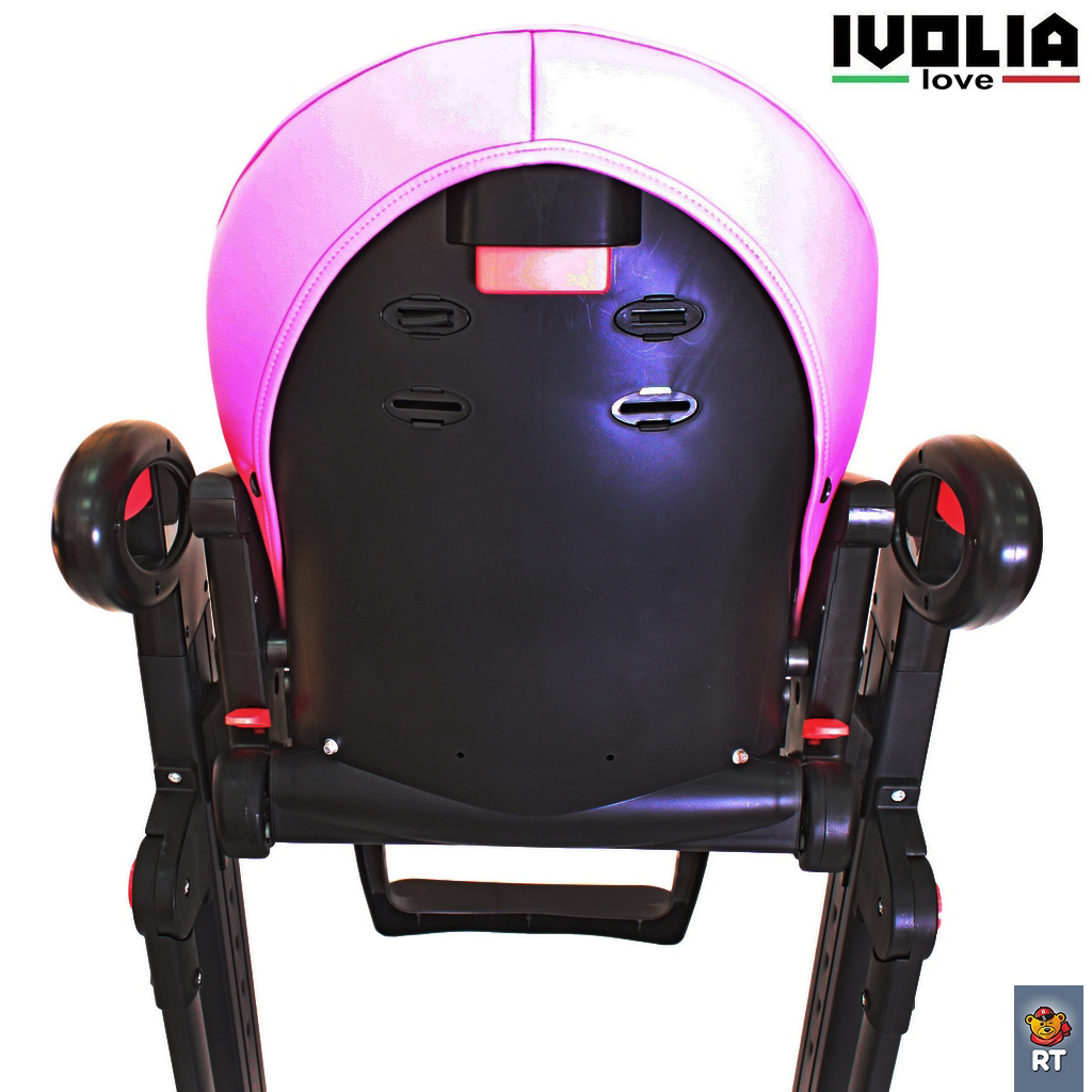 Стульчик для кормления Ivolia LOVE 02 4 колеса pink трансформер - фото 18
