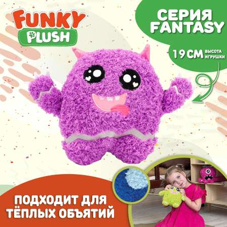 Игрушка мягкая Funky Toys монстрики фиолетовый персонаж FT5908-6-МП