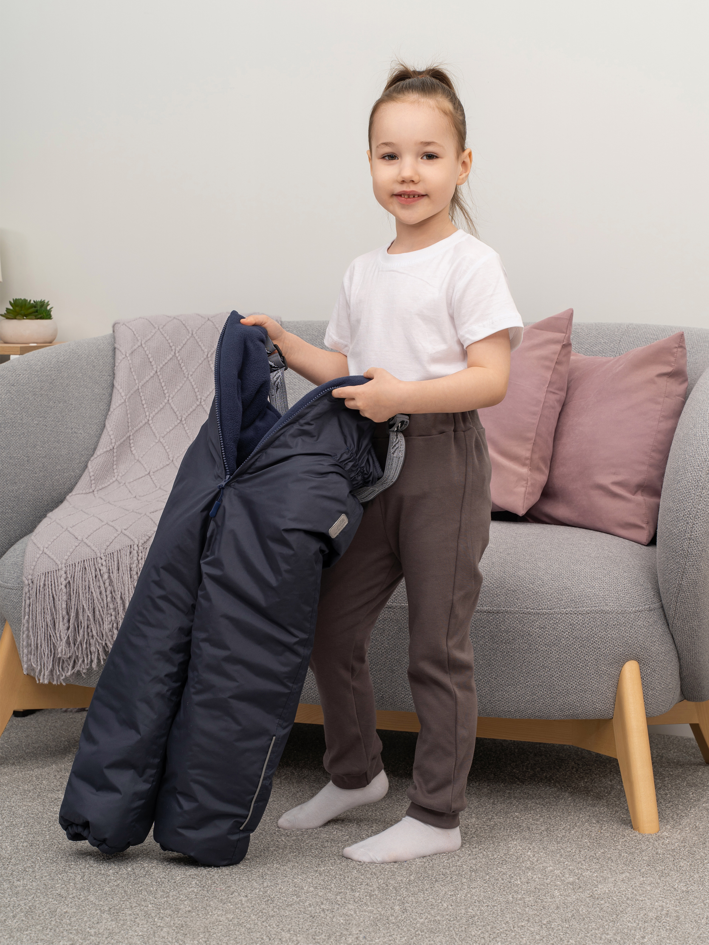 Брюки Утенок 432/1 серый - фото 2