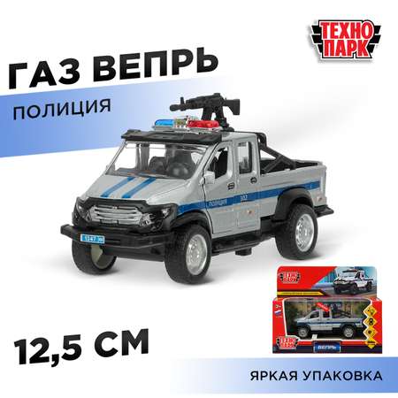 Полицейская машина Технопарк ГАЗ Вепрь серебряный