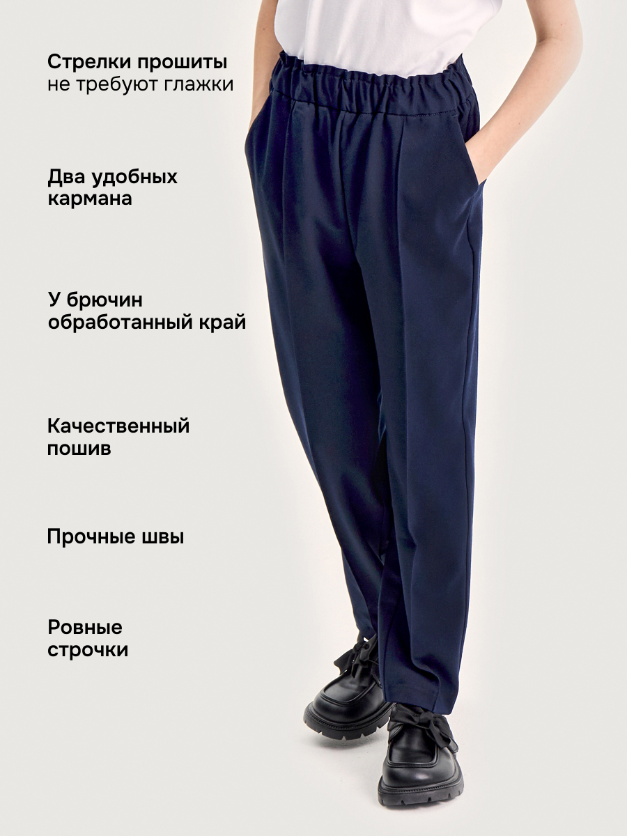 Брюки NIKASTYLE 2ш20825 синий - фото 4