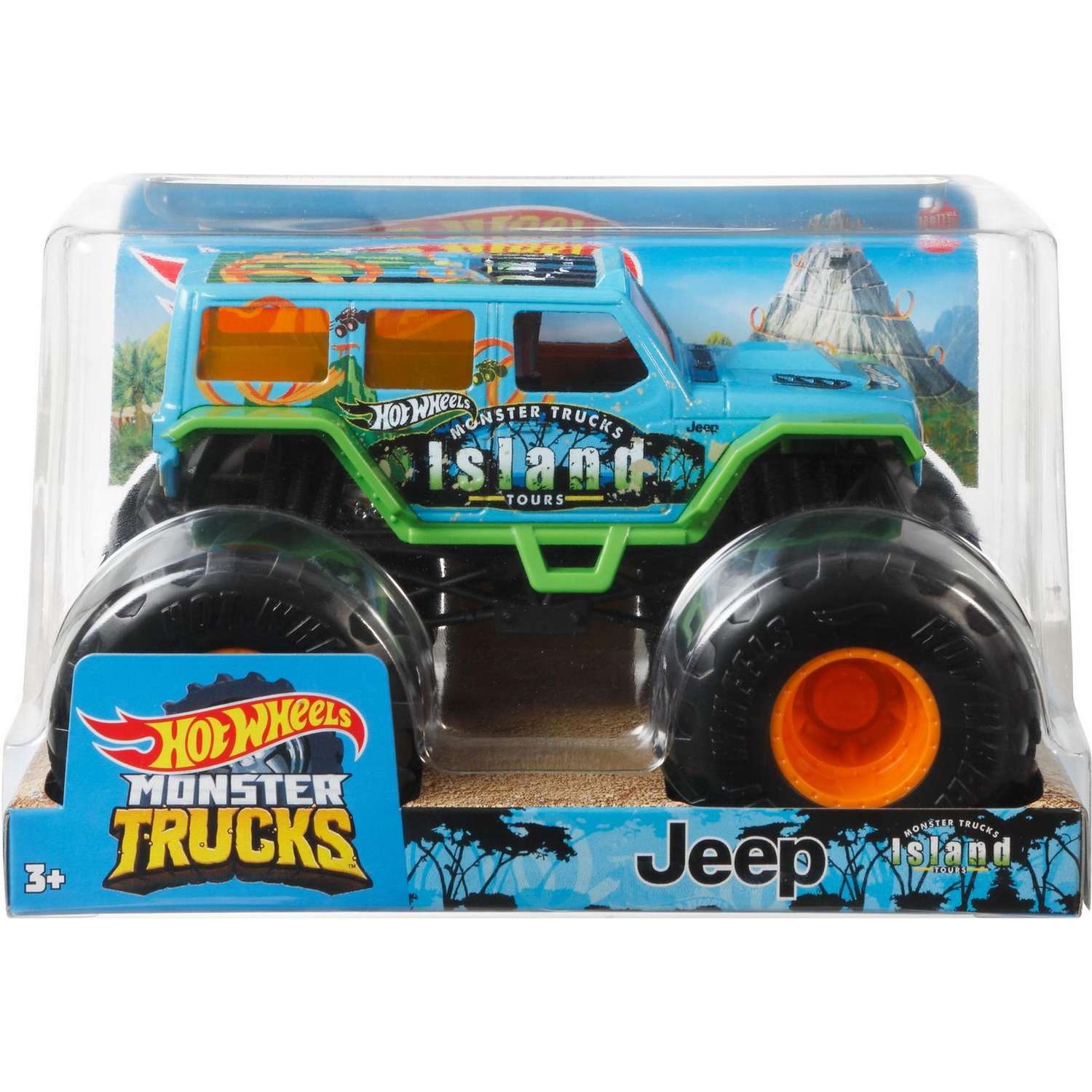 Автомобиль Hot Wheels Jeep Monster Tracks 1:24 FYJ83 - фото 2