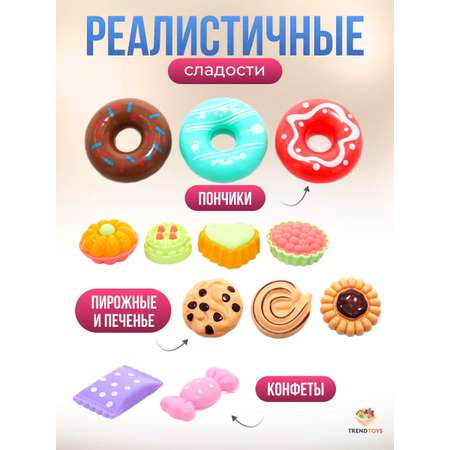 Игрушка TrendToys посуда, чайник, продукты
