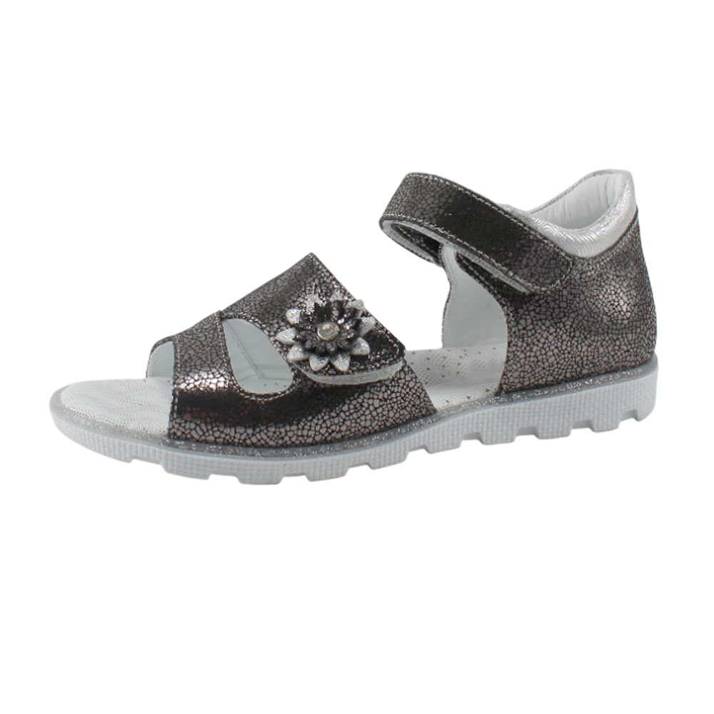 Сандалии BEST.A 92F-1-303-СВ BEST.A Сандалии для девочки,черно-серебряный - фото 1