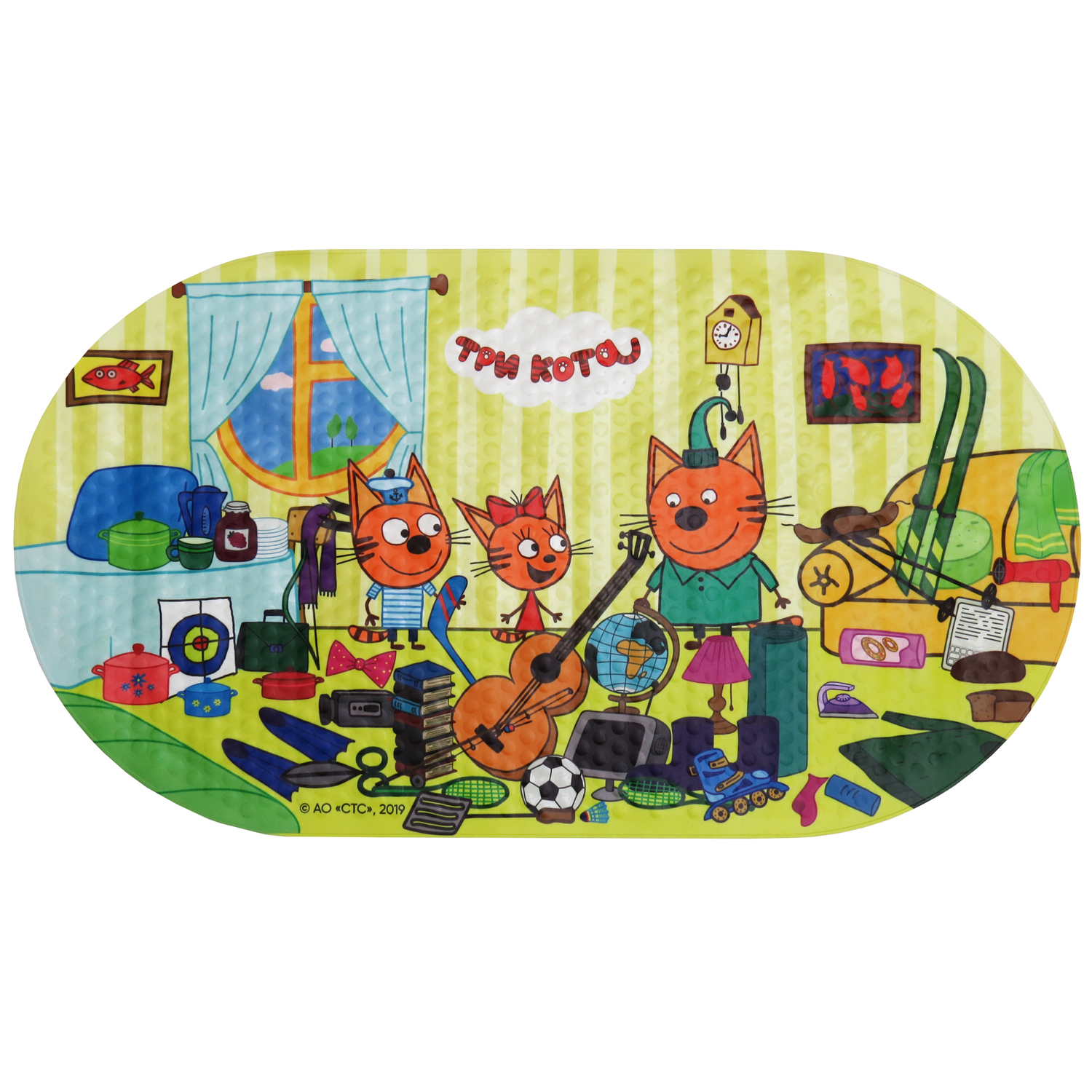 Коврик для купания Три кота - фото 1