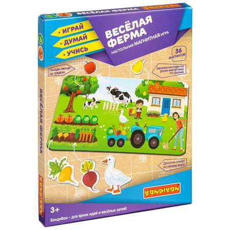 Настольная игра Bondibon магнитный театр Веселая ферма