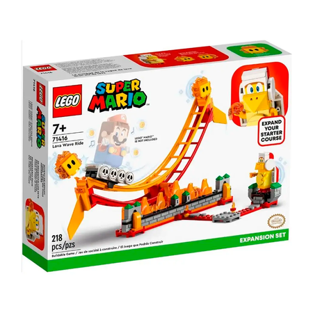 Конструктор LEGO Super Mario Поездка на Лавовой волне блочный