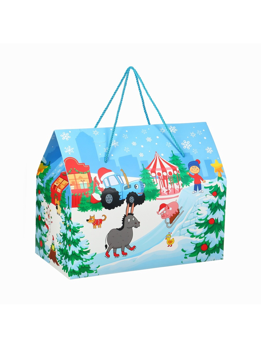Пакет-коробка Дарите Счастье "Веселого Нового года!", 37 х 33 х 20 см - фото 4