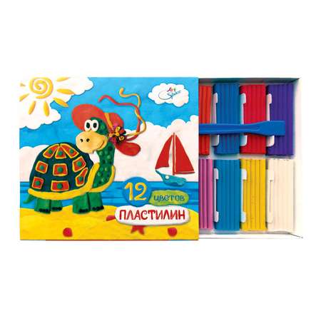 Пластилин Спейс 12 цв.