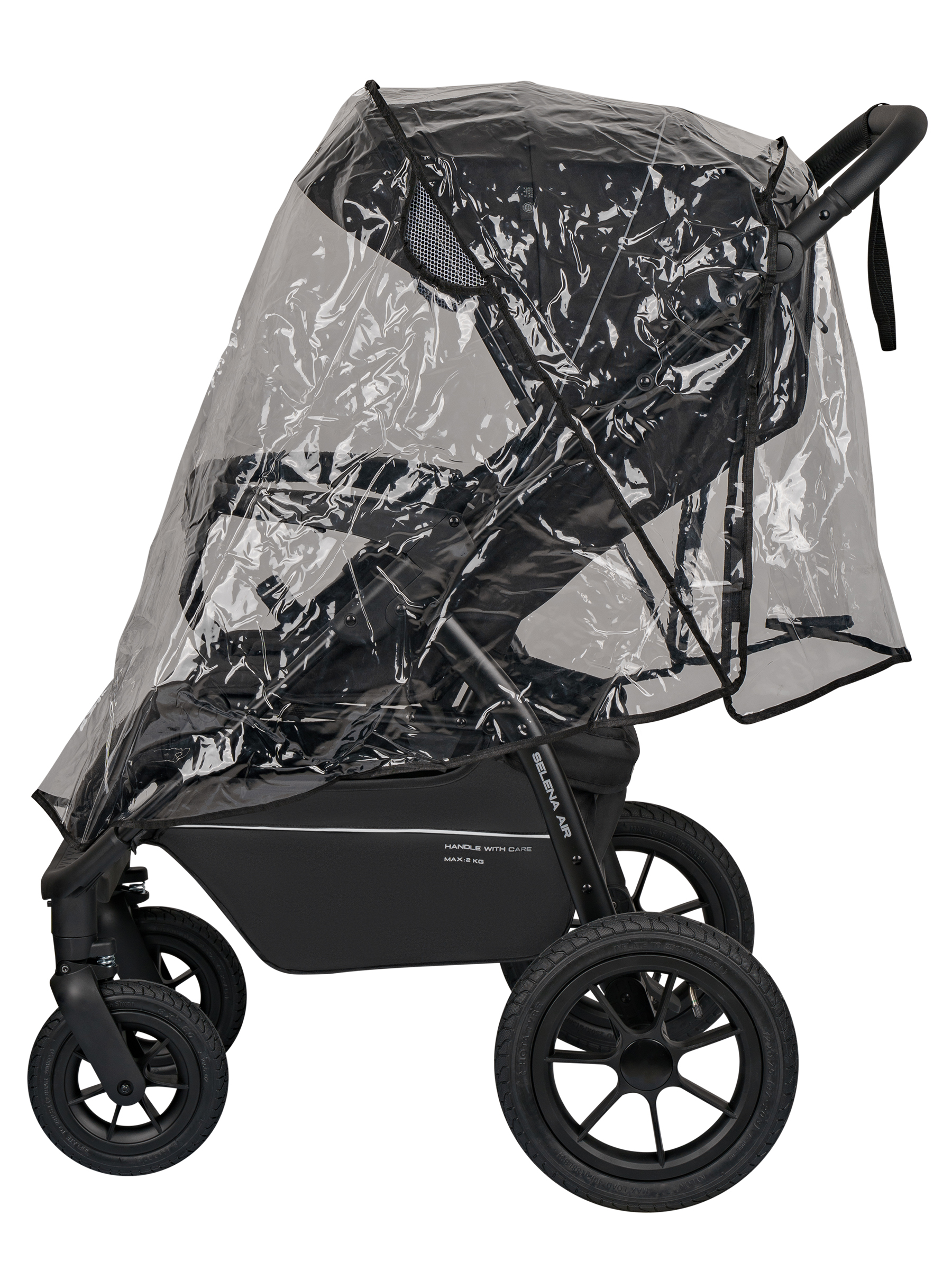 Коляска прогулочная JOVOLA Selena Air new черный - фото 11