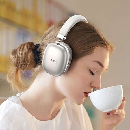 Bluetooth-гарнитура hoco W35 BT 5.3 AUX microSD белый