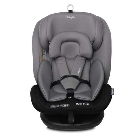 Автокресло BabyGo Multi-Stage New Isofix 0+/1/2/3 (0-36 кг) серый