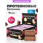 Протеиновые батончики набор Japan Formula 16 штук вкус Двойной Шоколад