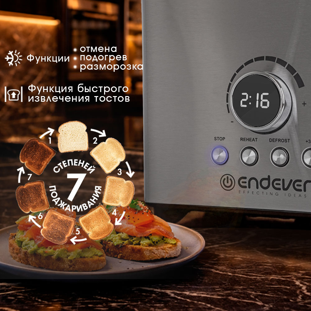 Тостер ENDEVER ST-133 - фото 4
