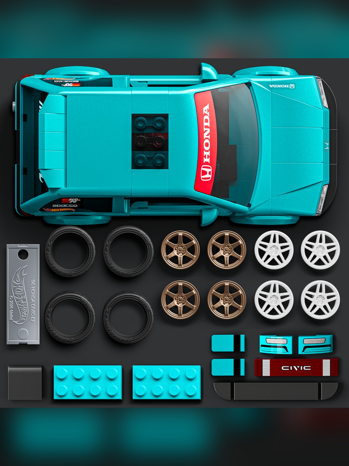 Конструктор Brick Shop Honda Civic 248 дет. - фото 4