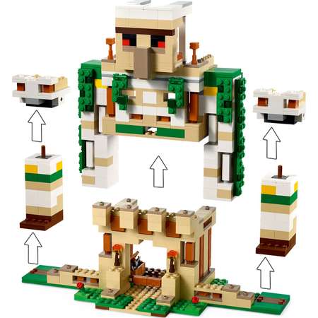 Конструктор LEGO Minecraft The Iron Golem Fortress блочный
