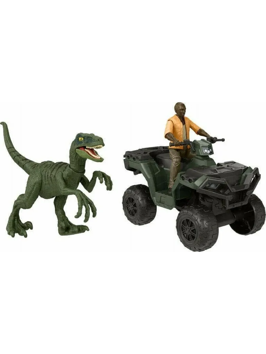Игровой набор Jurassic World Jurassic Park Погоня Барри на квадроцикле - фото 2