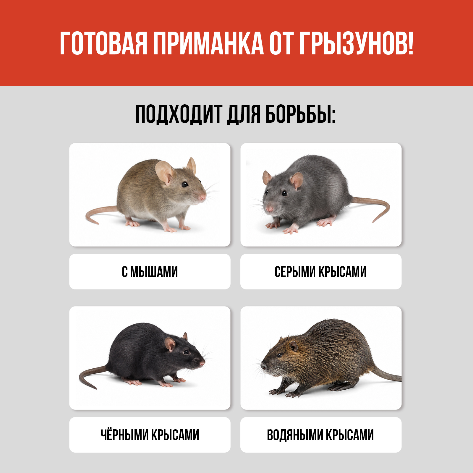 Отрава для мышей крыс и грызунов КЛИМЫЧ мумифицирующая со вкусом мяса 35 брикетов - фото 3