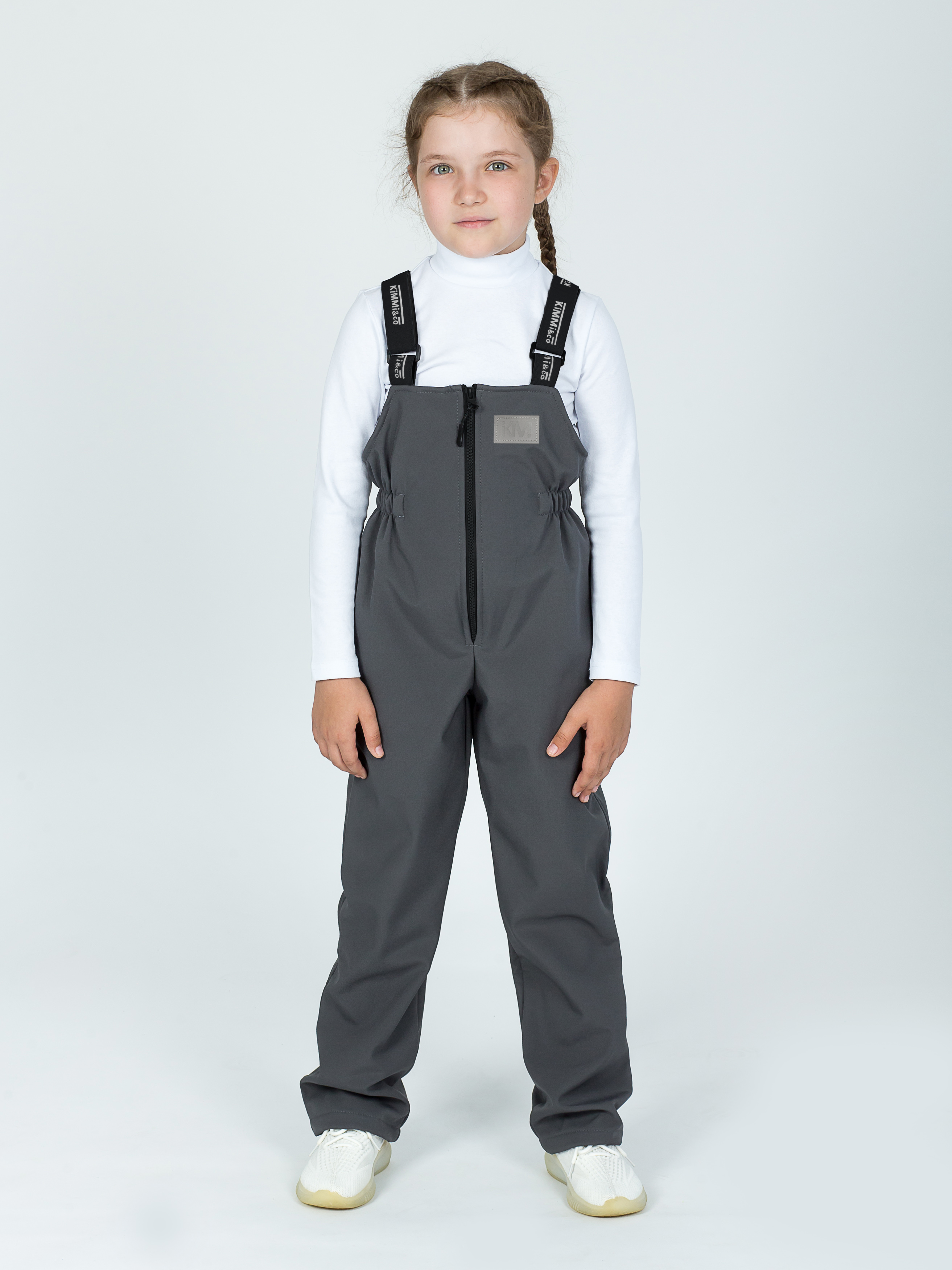 Полукомбинезон KiMMi co К-150860-021 серый - фото 1