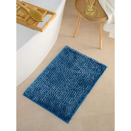 Коврик для ванной Arya Home Collection противоскользящий 50x70 Senfoni Синий