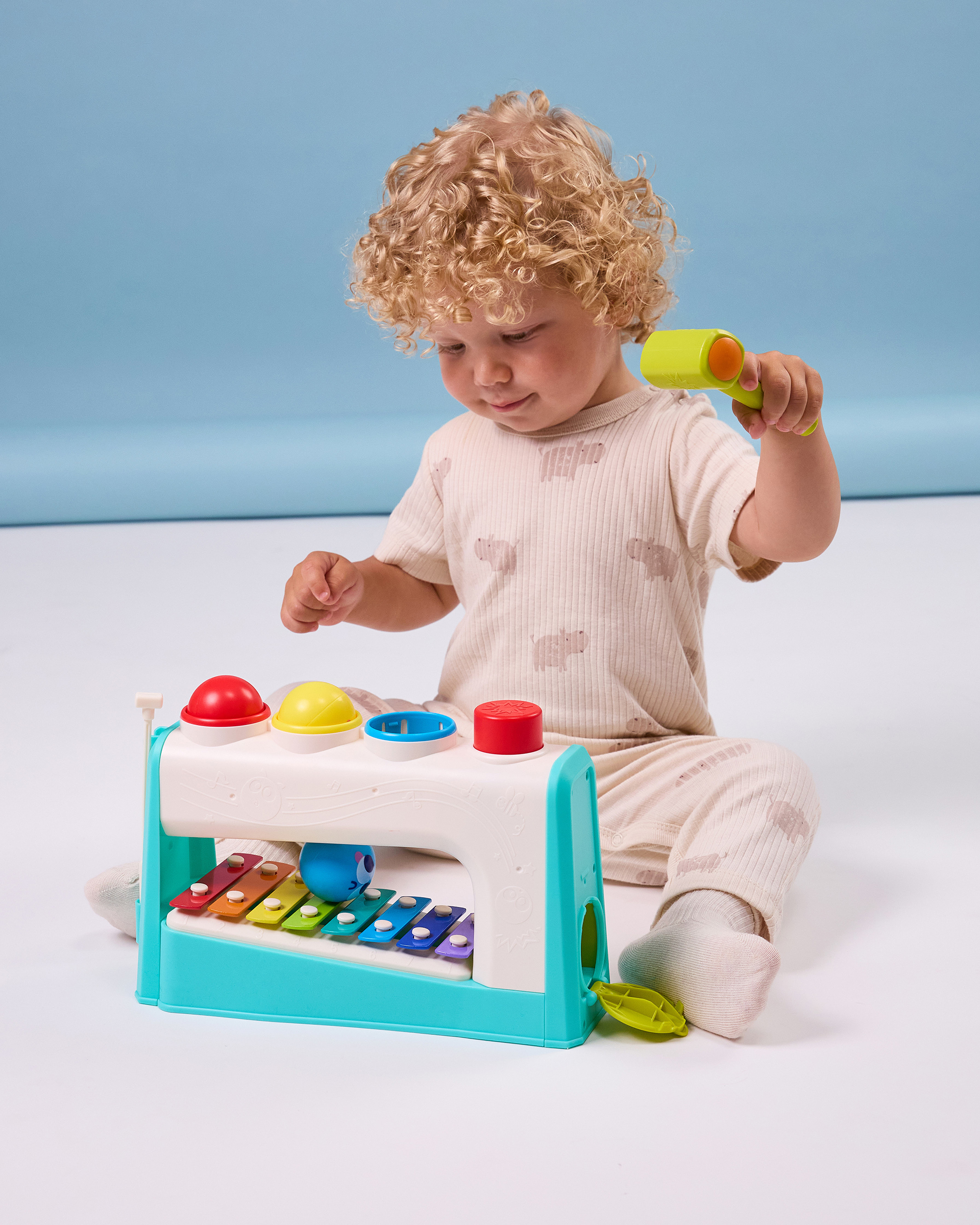 Игрушка музыкальная BabyGo Стучалка металлофон - фото 9