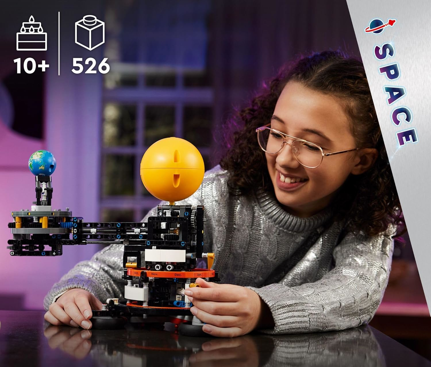 Конструктор LEGO Technic Земля и Луна на орбите блочный - фото 7