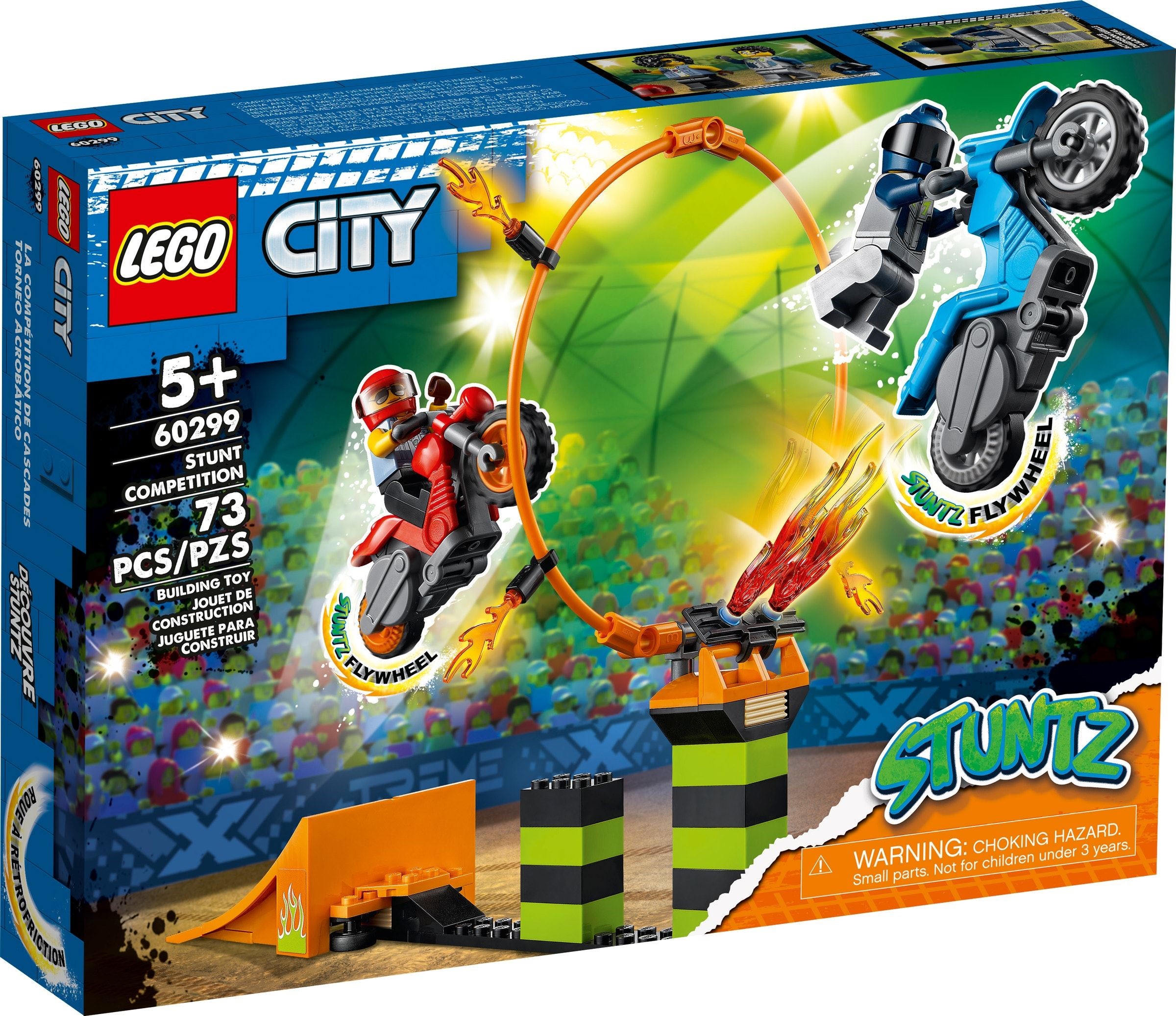 Изображение товара LEGO City Состязание трюков 60299 конструктор для детей от 5 лет с мотоциклами и трюками Изображение товара LEGO City Состязание трюков 60299 конструктор для детей от 5 лет с мотоциклами и трюками