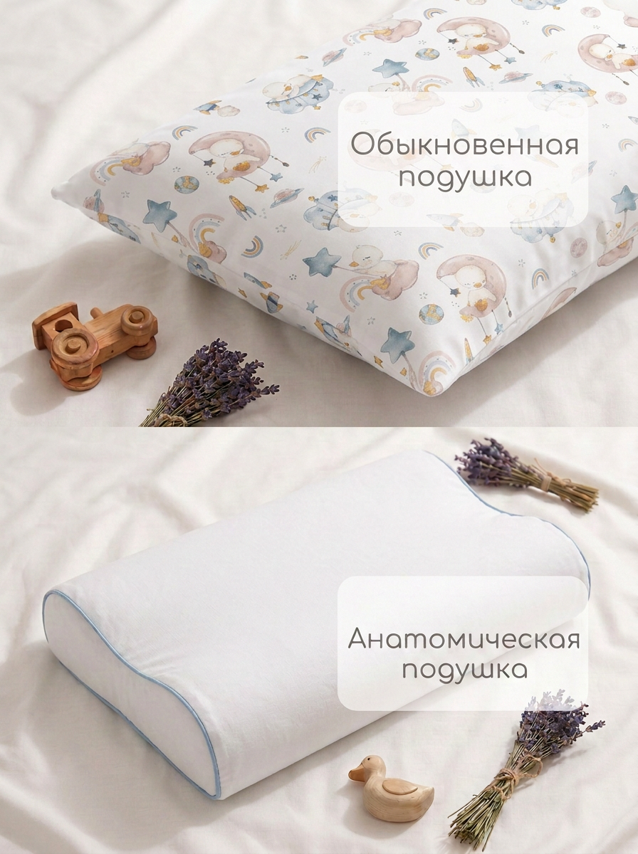 Наволочка Мягкий Кролик Спящие уточки 40 x 60 см - фото 7