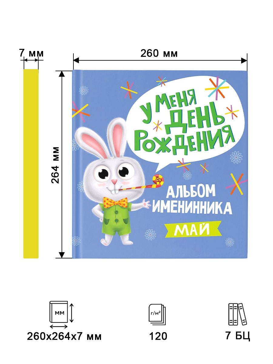 Фотоальбом Проф-Пресс именинника У меня день рождения Май мальчик - фото 2