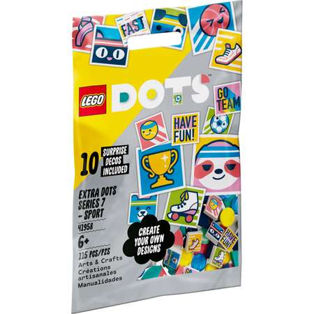 Конструктор LEGO DOTS Extra Dots Series Sport блочный