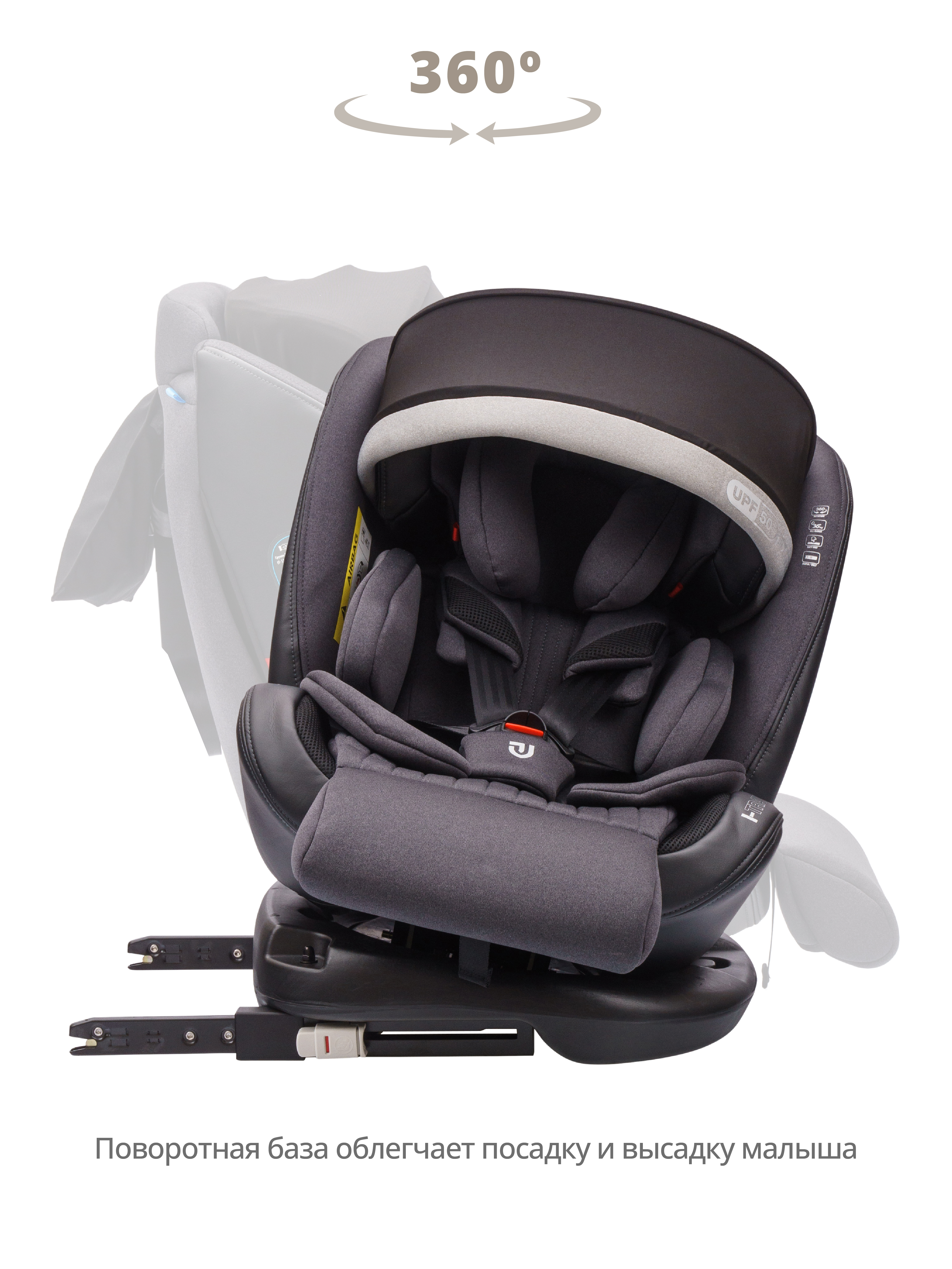 Автокресло JOVOLA I-TRAVEL Isofix 0+/1/2/3 (0-36 кг) - фото 2