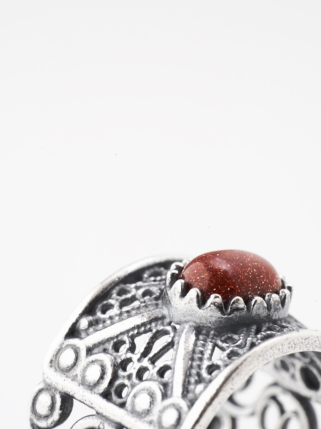 Кольцо Shine and Beauty 80878-13-к-авантюринкорич - фото 4