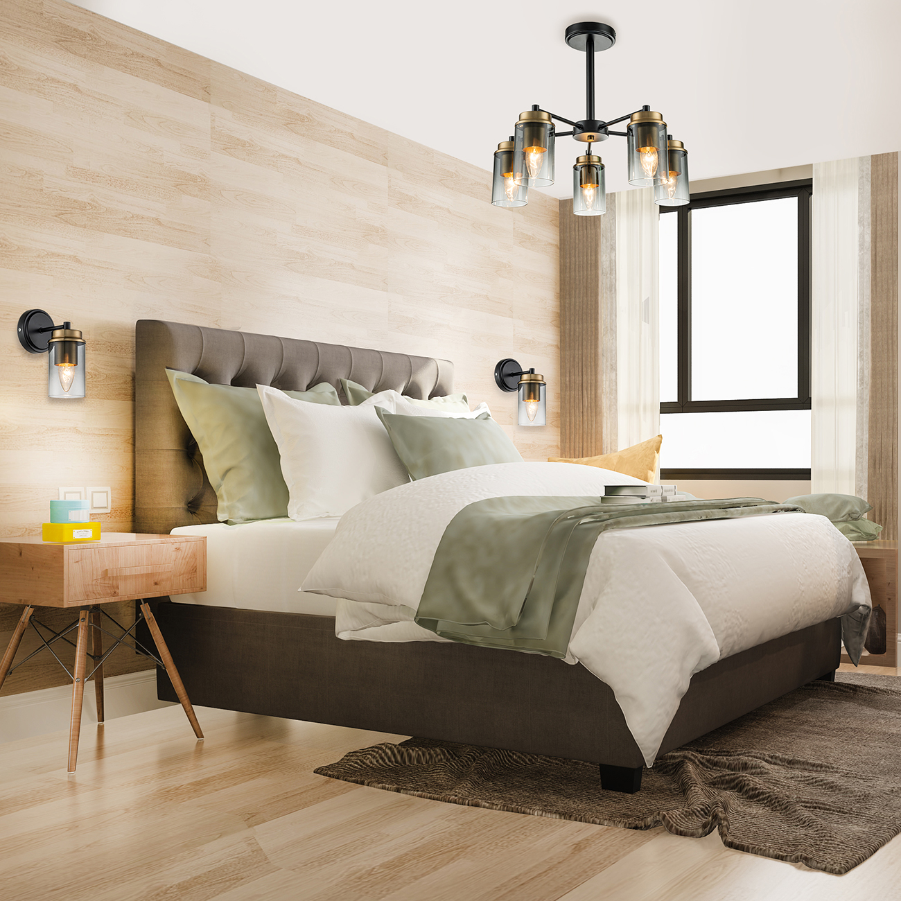 Люстра ESCADA Escada 2118/5P Black/Brass - фото 3