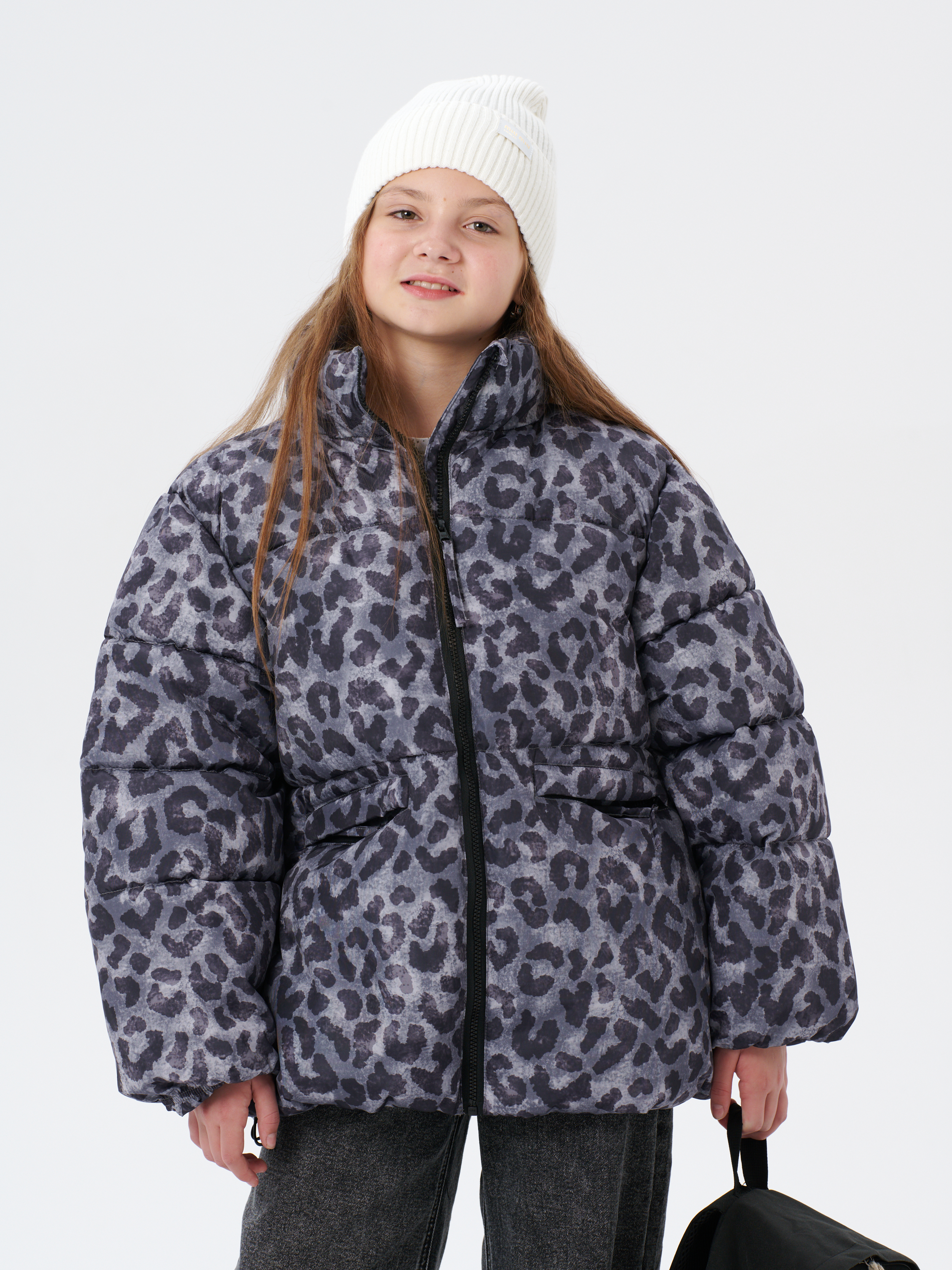 Куртка КрутышОк Т-066 серый леопард - фото 26