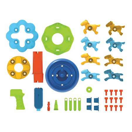 Конструктор EDU-TOYS Карусель блочный