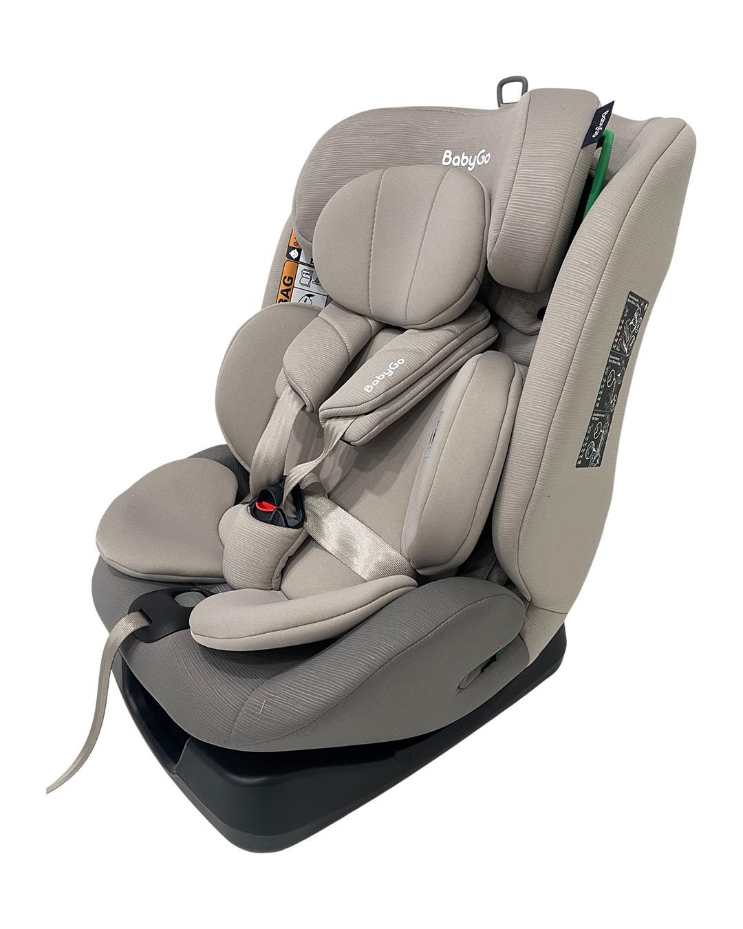Автокресло BabyGo 4-Stage 0+/1/2/3 (0-36 кг) бежевый - фото 3